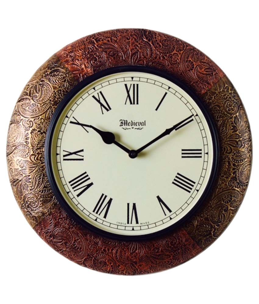 Medieval India Wooden Wall Clock Buy Medieval India Wooden Wall Clock At Best Price In India On Snapdeal