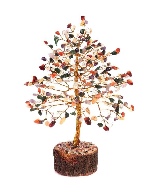     			Agarwal Rudraksha Multicolour Crystal Tree