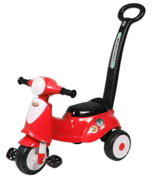     			EZ' PLAYMATES ITALIAN SCOOTER KIDS TRICYCLE WITH NAVIGATOR RED