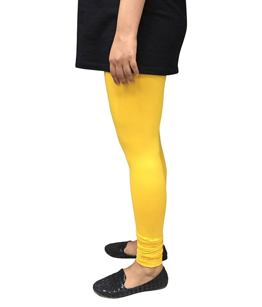 black leggings with yellow stripe