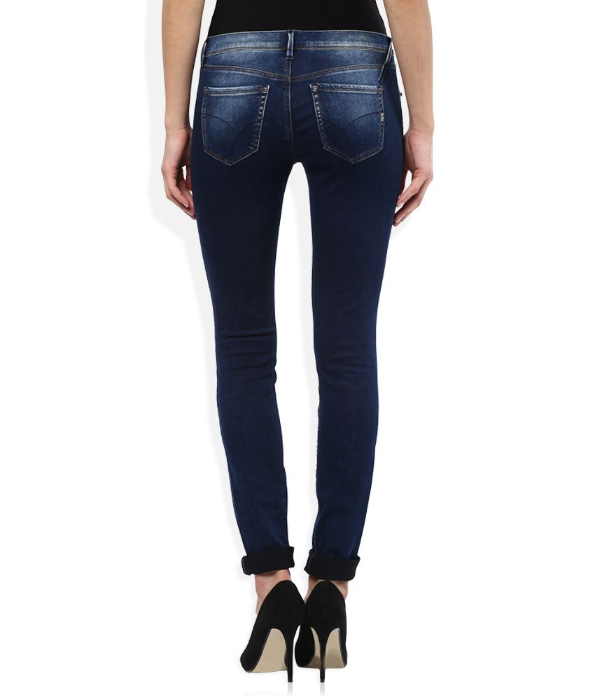 Buy GAS Blue Sumatra Skinny Fit Jeans Online at Best Prices in India ...