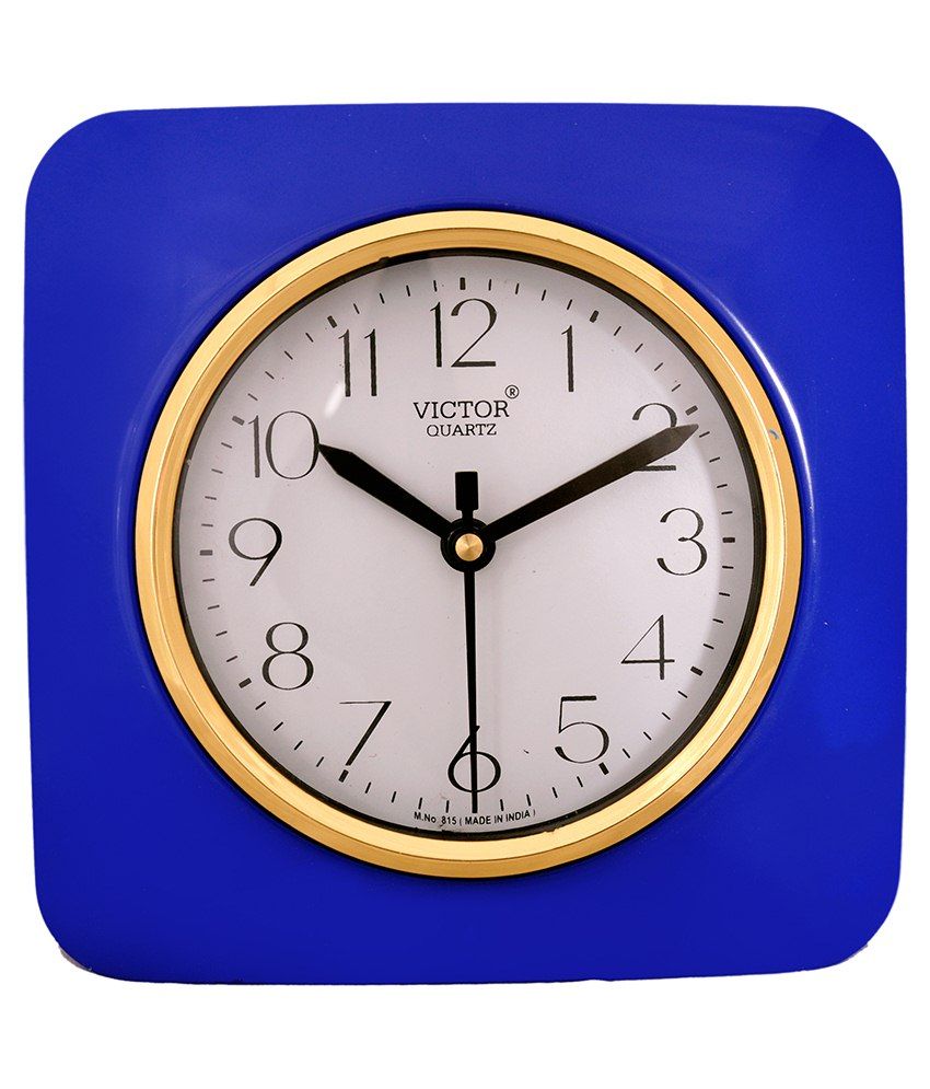 Victor Blue Lac Wall Clock Buy Victor Blue Lac Wall Clock at Best