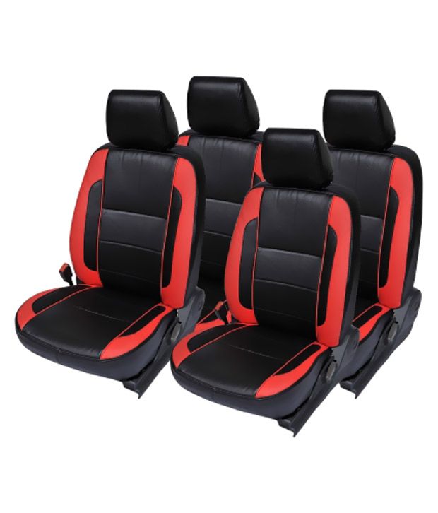 Musicar Black Leather Car Seat Cover for Maruti Suzuki Ciaz Set of 4