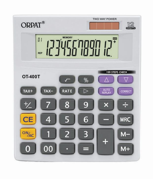     			Orpat OT-400T Check & Correct  Calculator