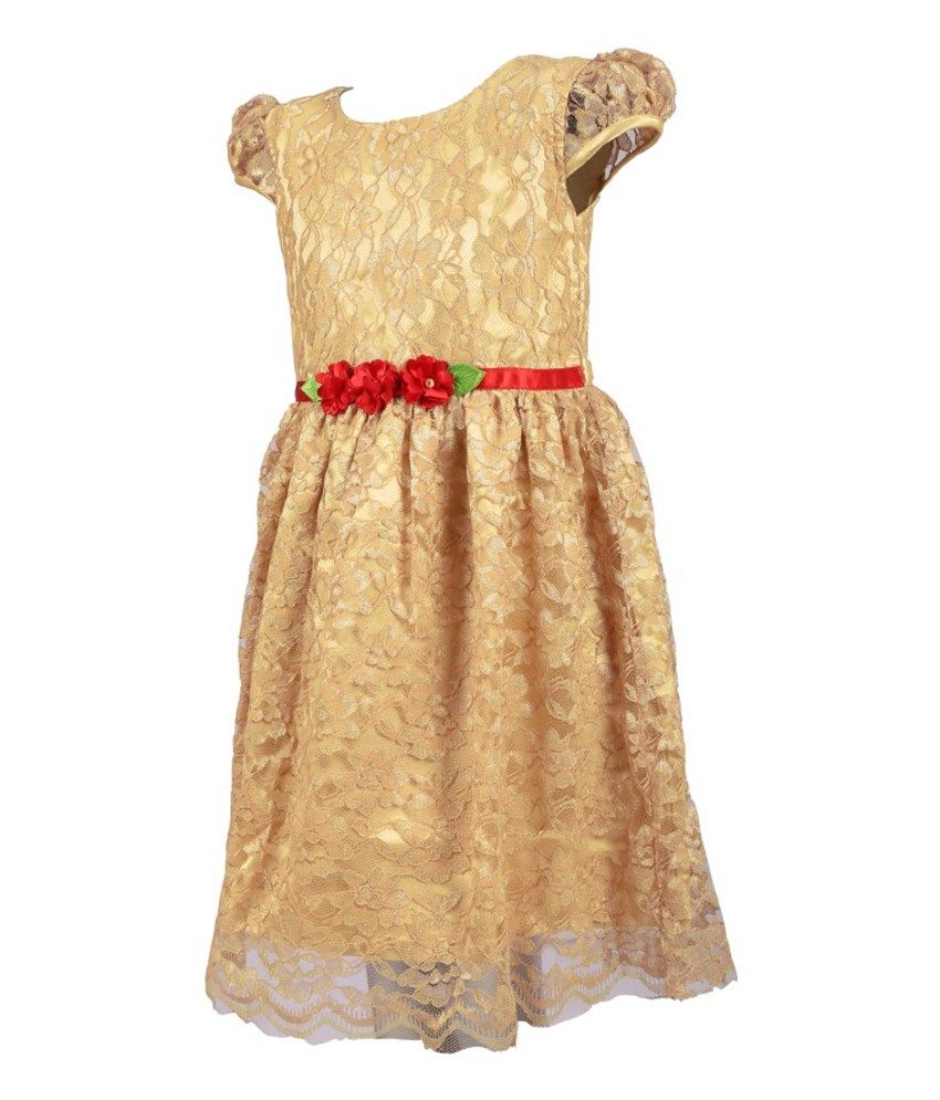 golden frock design