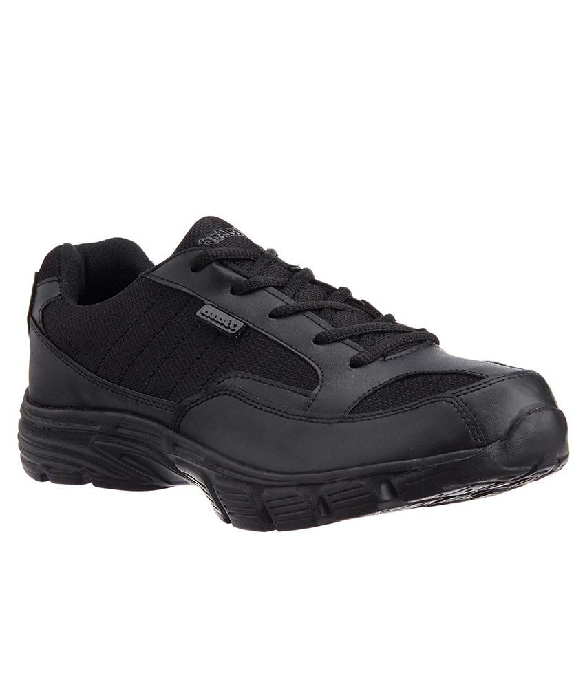 bata black sports shoes