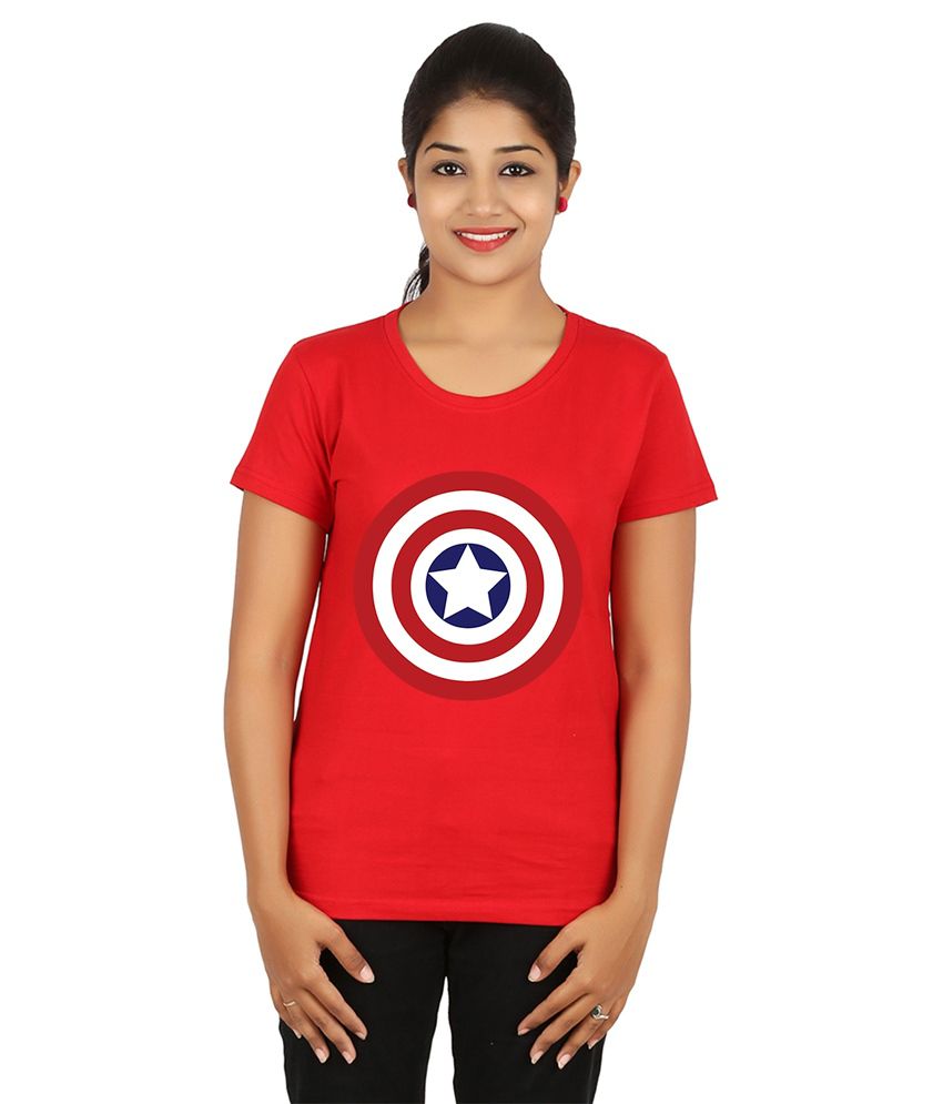 captain america t shirt red