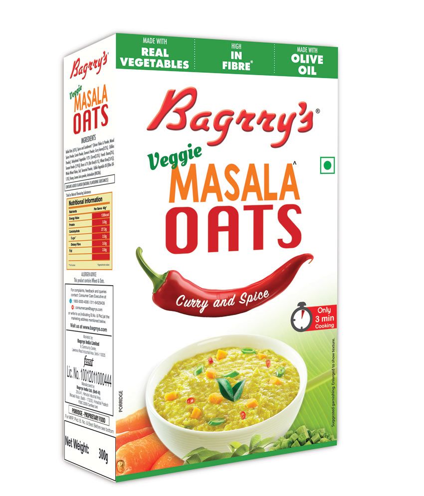 Bagrry's Curry & Spice Masala Oats 300 gms Buy Bagrry's Curry & Spice