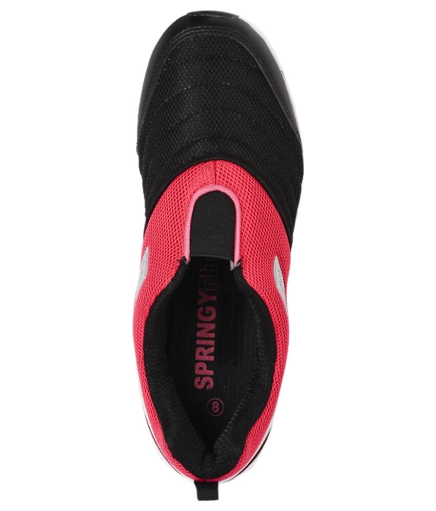 campus black sports shoes