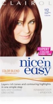 Clairol Nice N Easy Hair Color 112 Natural Dark Auburn 1 Kit