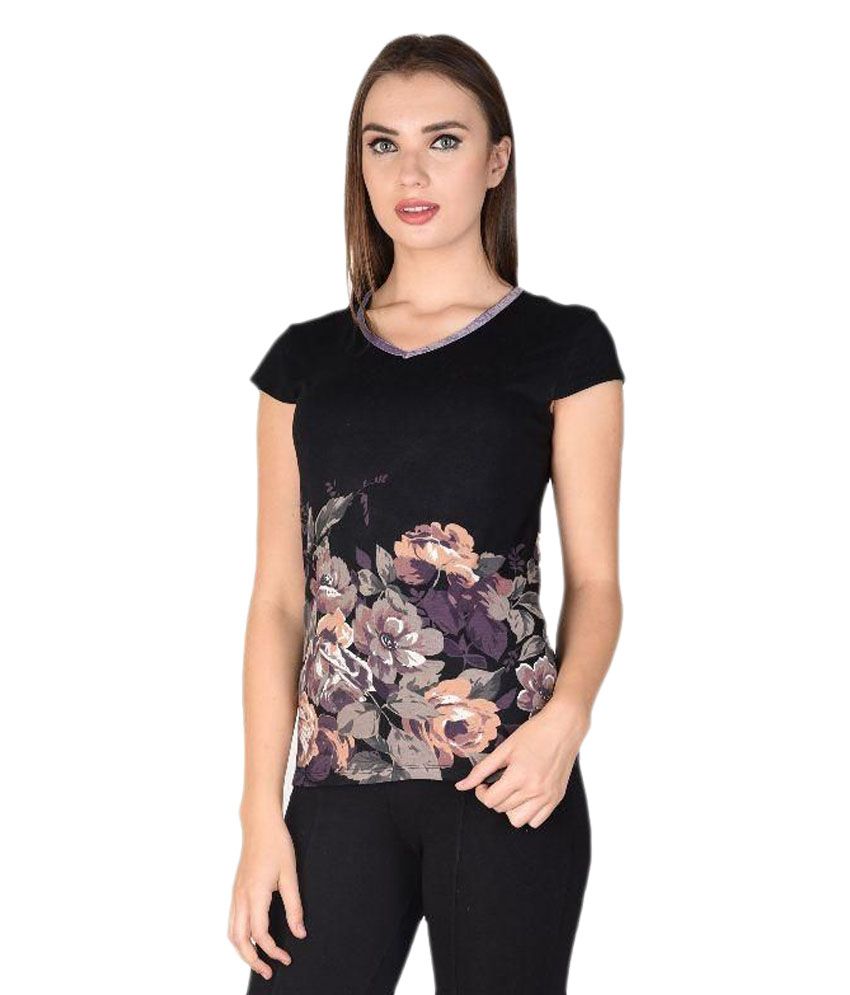 Manka Black Viscose Tops - Buy Manka Black Viscose Tops ...