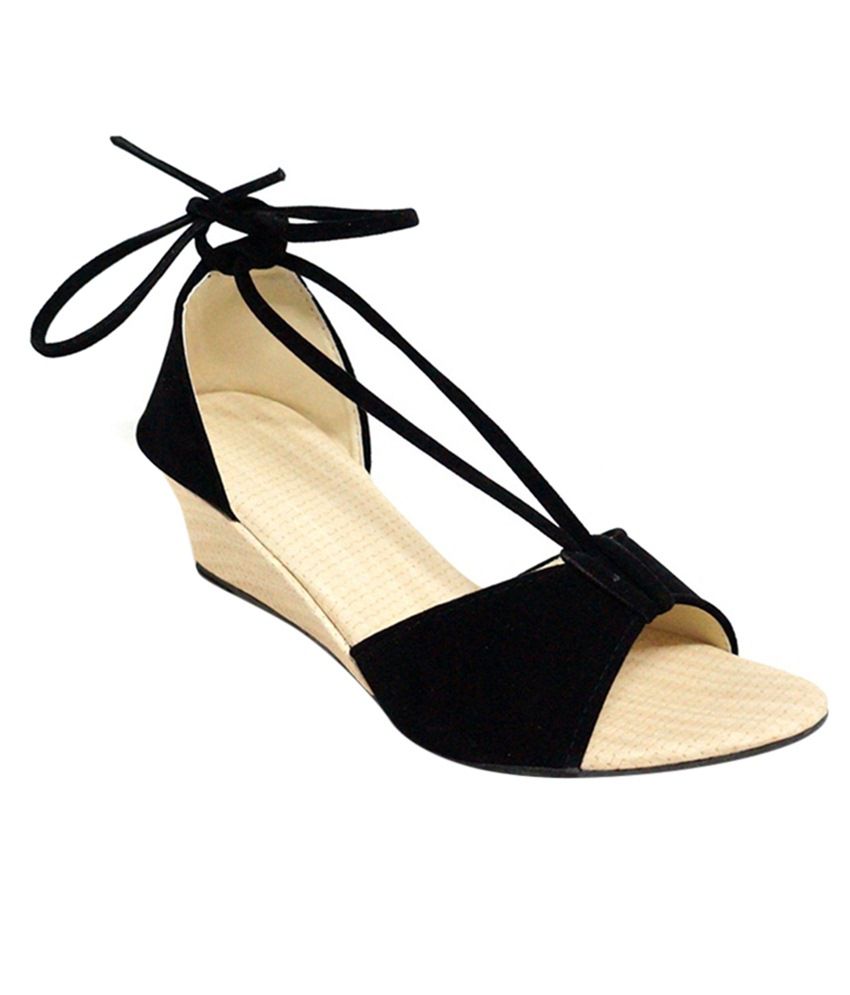 Ala Mode Stores Black Wedges Heels Price in India- Buy Ala Mode Stores ...