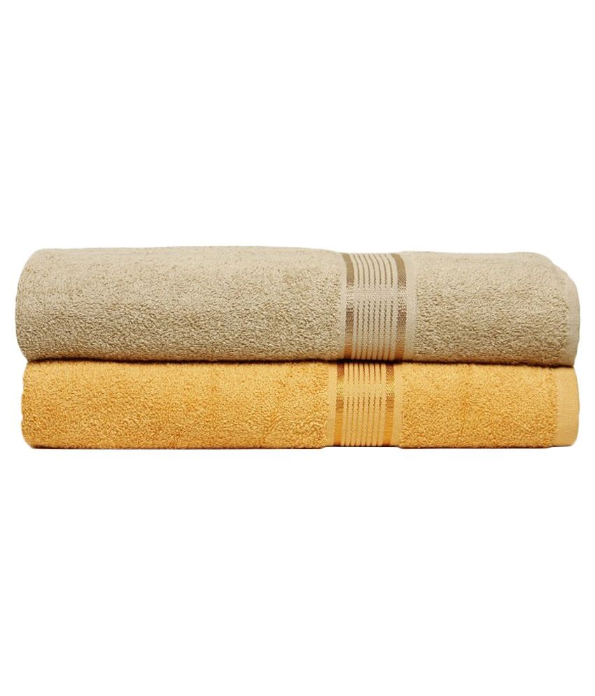 Phoenix International Multicolour Cotton Bath Towel Pack of 2 Buy