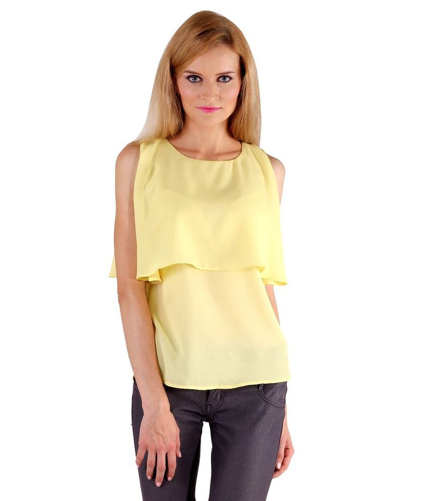 womens yellow tops uk