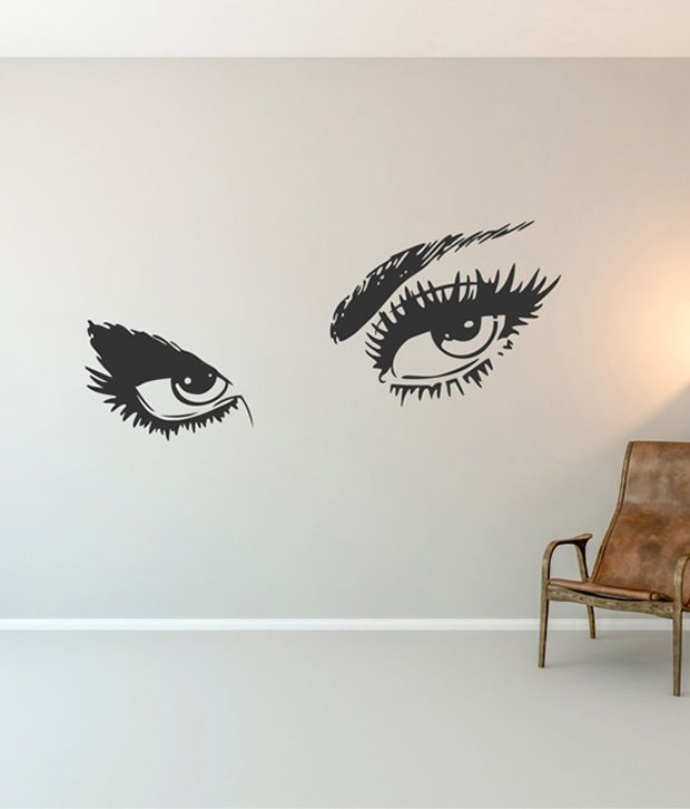 rawpockets black women's eye design wall sticker - buy rawpockets