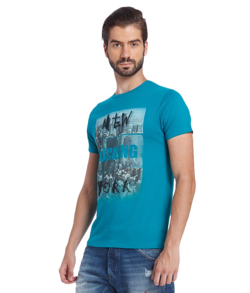 jack and jones blue tshirt