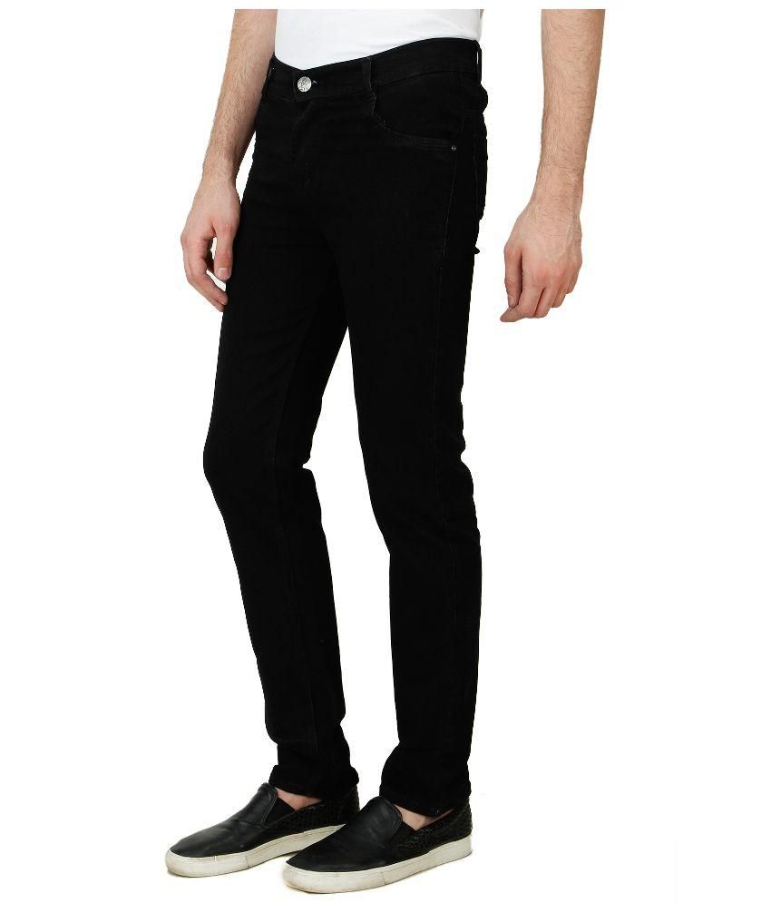 Pazel Black Slim Fit Solid Jeans - Buy Pazel Black Slim Fit Solid Jeans Online at Best Prices in 