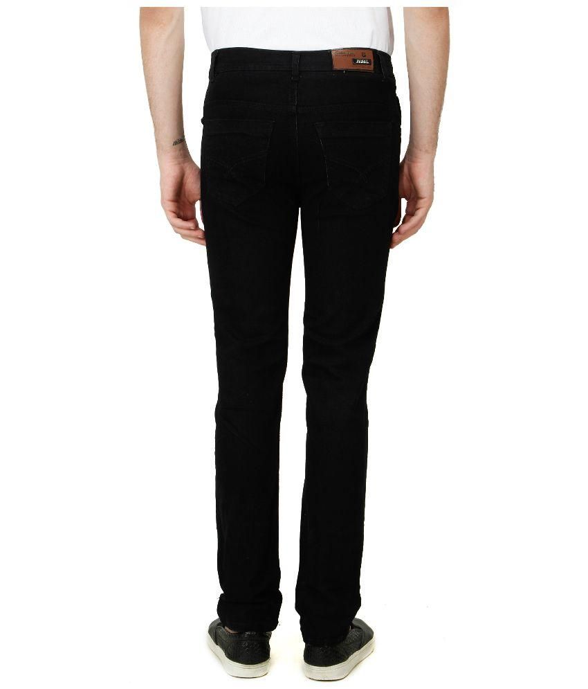 Pazel Black Slim Fit Solid Jeans - Buy Pazel Black Slim Fit Solid Jeans Online at Best Prices in 