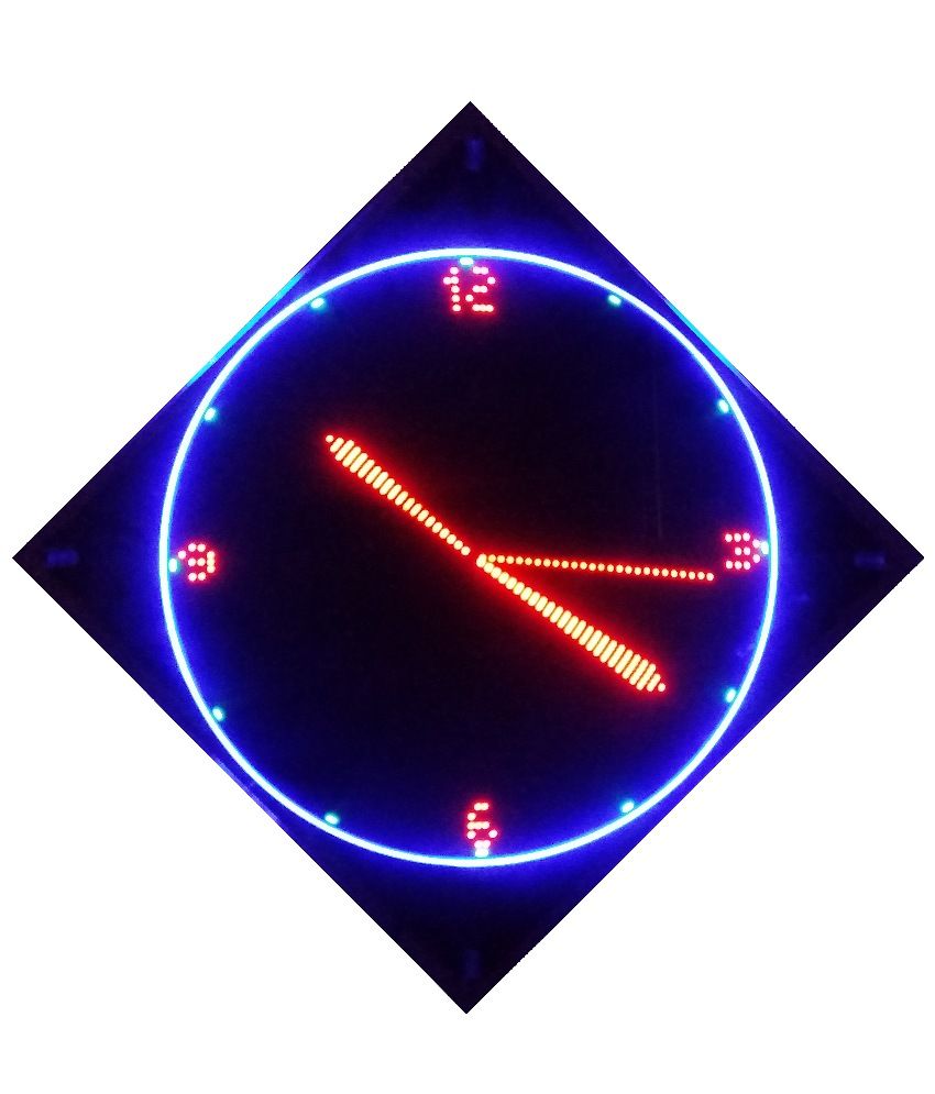 Virtual Clock Black Remote control Propeller clock Buy Virtual Clock