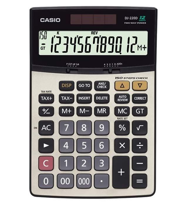 Casio Check Calculator DJ220D: Buy Online at Best Price in India  Snapdeal