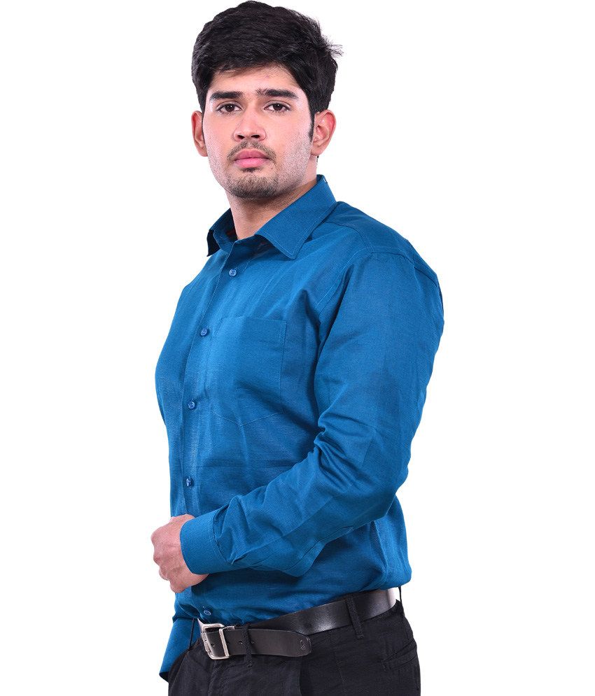 Shades Blue Formal Regular Fit Shirts 