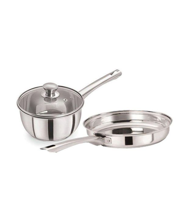 Pristine Stainless Steel Cookware Set of 2 Buy Online at Best Price in