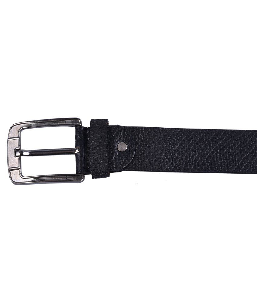 Star Traders Black Leather Belt: Buy Online at Low Price in India ...