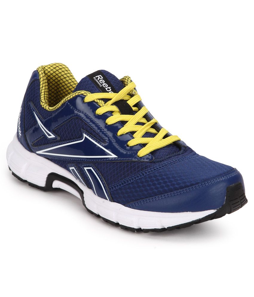 reebok blue running sports shoes
