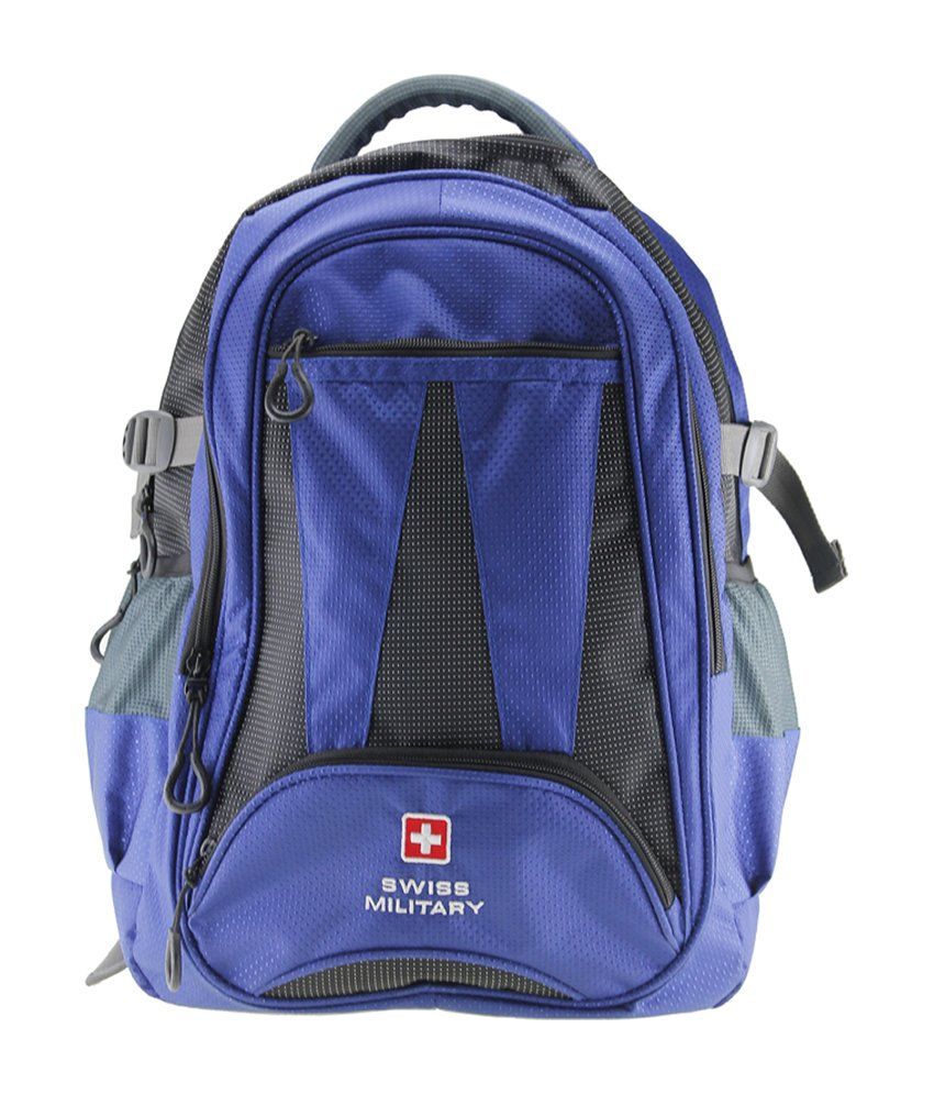 Swiss Military Blue Polyester LBP13 Backpack Buy Swiss Military Blue