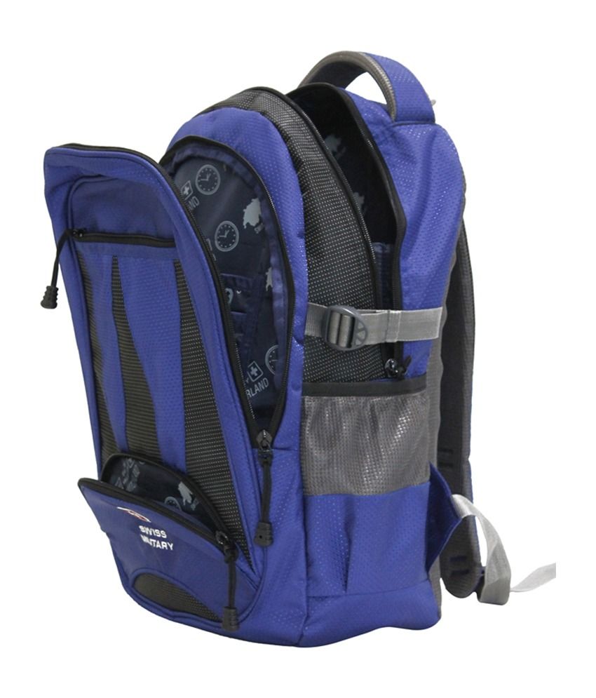 Swiss Military Blue Polyester LBP13 Backpack Buy Swiss Military Blue