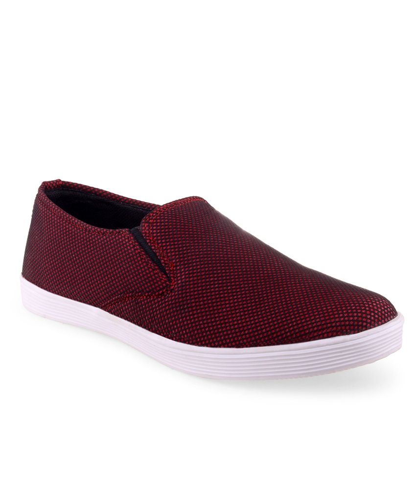 Recur Red SlipOn Shoes Buy Recur Red SlipOn Shoes