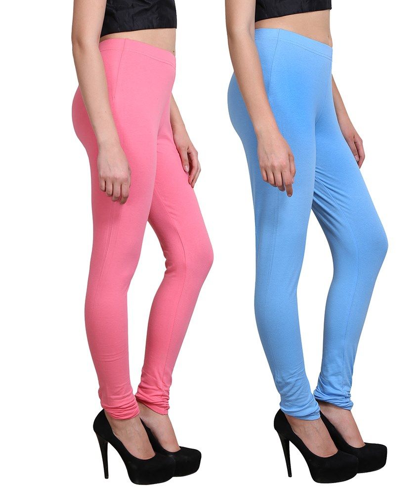 MNW Pink Cotton Lycra Leggings Price in India - Buy MNW Pink Cotton ...