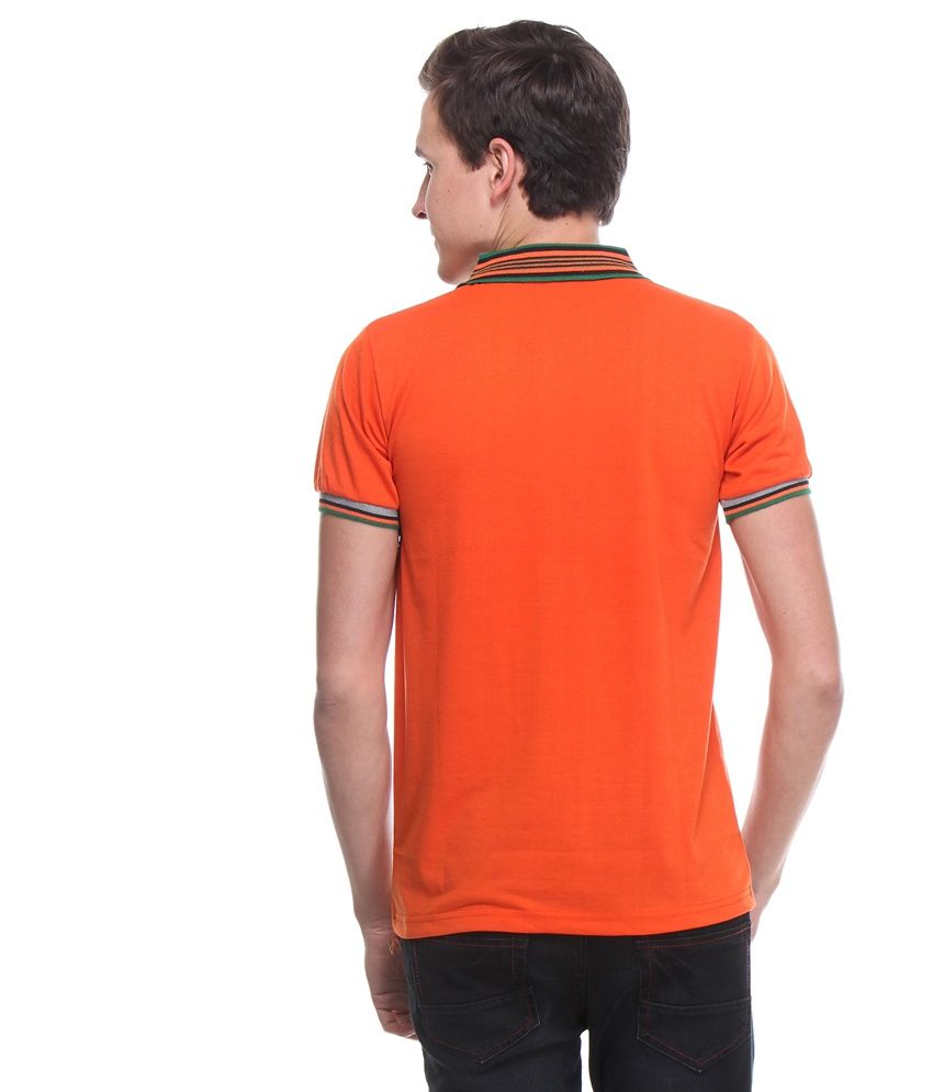 OPG Orange Half Sleeve Polo T-Shirt - Buy OPG Orange Half Sleeve Polo T ...