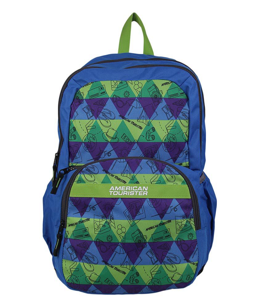 American Tourister Hashtag Blue Backpack - Buy American Tourister ...