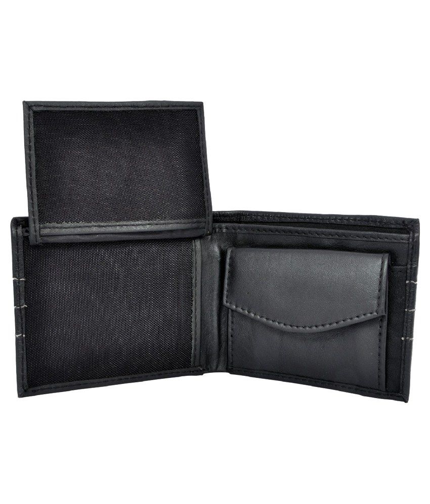 Corium Black Leather Regular Wallet for Men: Buy Online at Low Price in ...