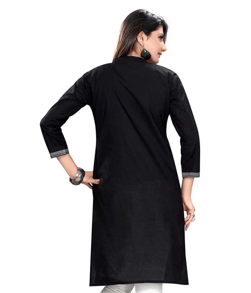 kurti design in black