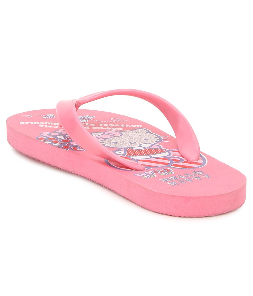 Hello Kitty Pink Flip Flops For Kids Price in India- Buy Hello Kitty Pink Flip Flops For Kids 