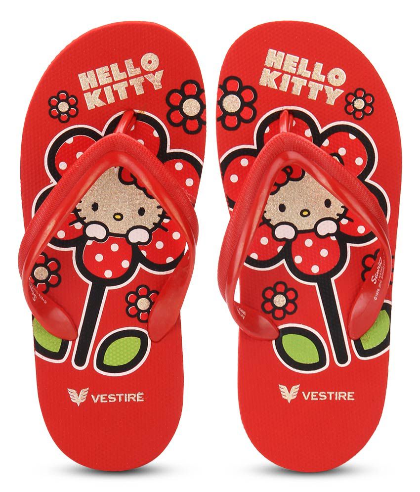  Hello  Kitty  Red Flip  Flops  For Kids Price in India Buy 