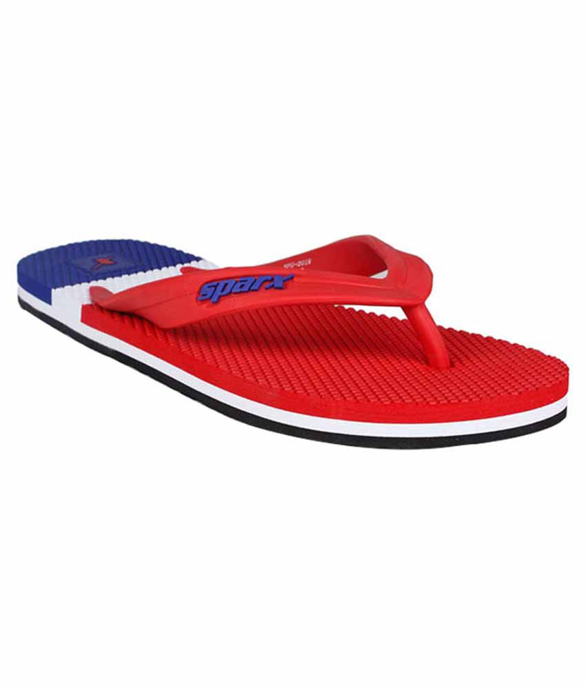 Sparx Red Slippers Price in India- Buy 