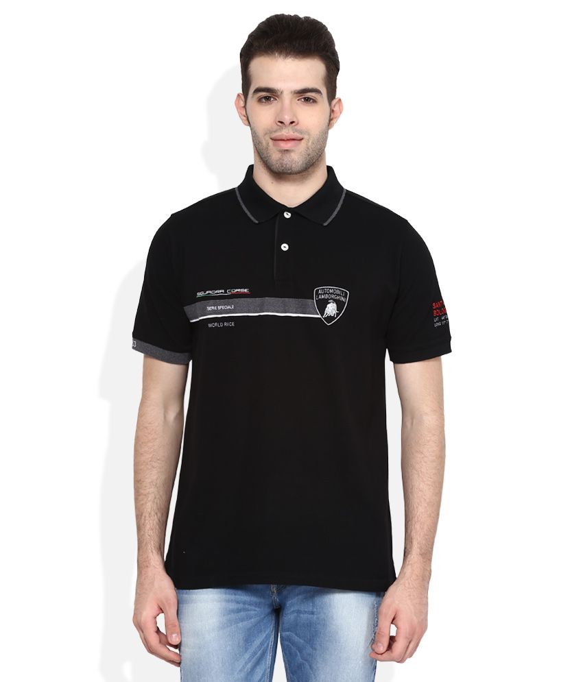 AUTOMOBILI LAMBORGHINI Black Regular Fit Polo TShirt Buy AUTOMOBILI LAMBORGHINI Black Regular AUTOMOBILI LAMBORGHINI Black Regular Fit Polo TShirt Buy AUTOMOBILI LAMBORGHINI Black Regular
