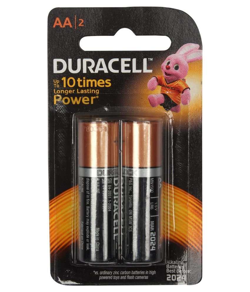 Duracell Alkaline Battery Aa 2'S With Duralock Technology -2 Pcs Price ...