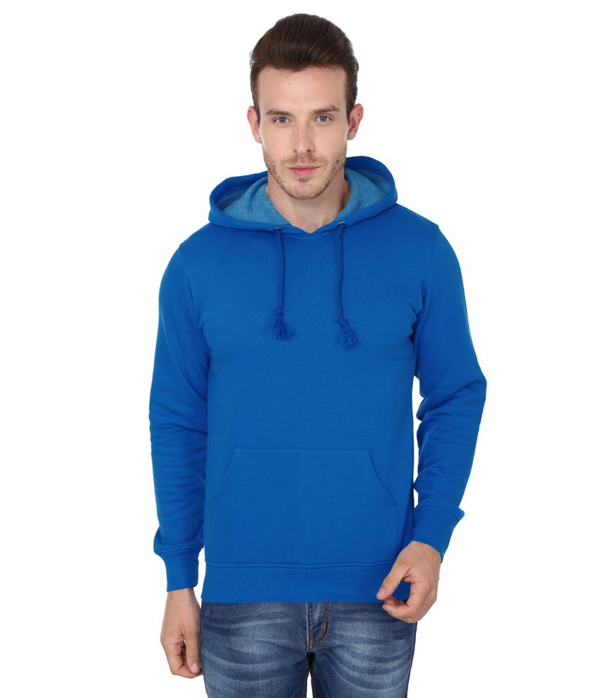 99tshirts Blue Hooded Sweatshirts - Buy 99tshirts Blue Hooded ...