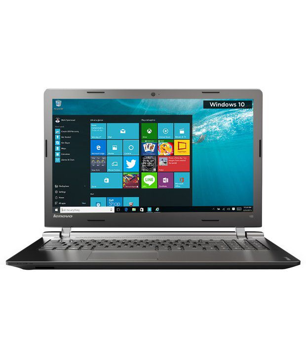 Lenovo Ideapad 100-15IBY Notebook (80MJ00PAIH) (Intel Pentium- 4GB RAM- 500GB HDD- 39.62 cm(15.6)- Windows 10) (Black)