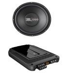 JBL 1200 Watts 30.5cm Car Subwoofer with JBL GXA646SI 4 Channel Power Amplifier