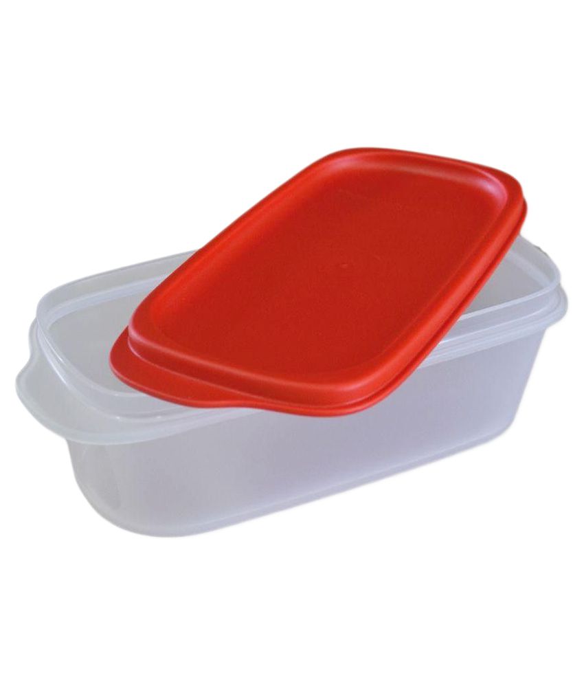 Tupperware Red Smart Saver Plastic Container Set of 6