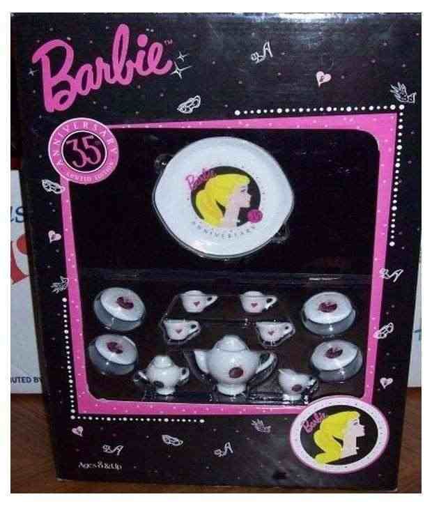 barbie miniature nostalgic china tea set