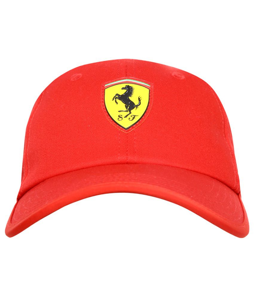 Puma Red Ferrari Flowback Cotton Cap For Men Buy Online Rs Snapdeal