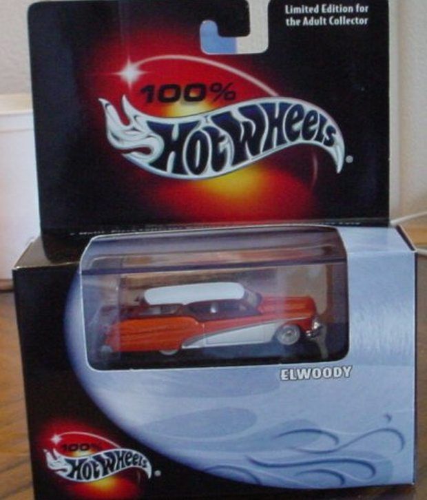 100 Hotwheels Elwoody 03 Orange White W Display Case Buy 100