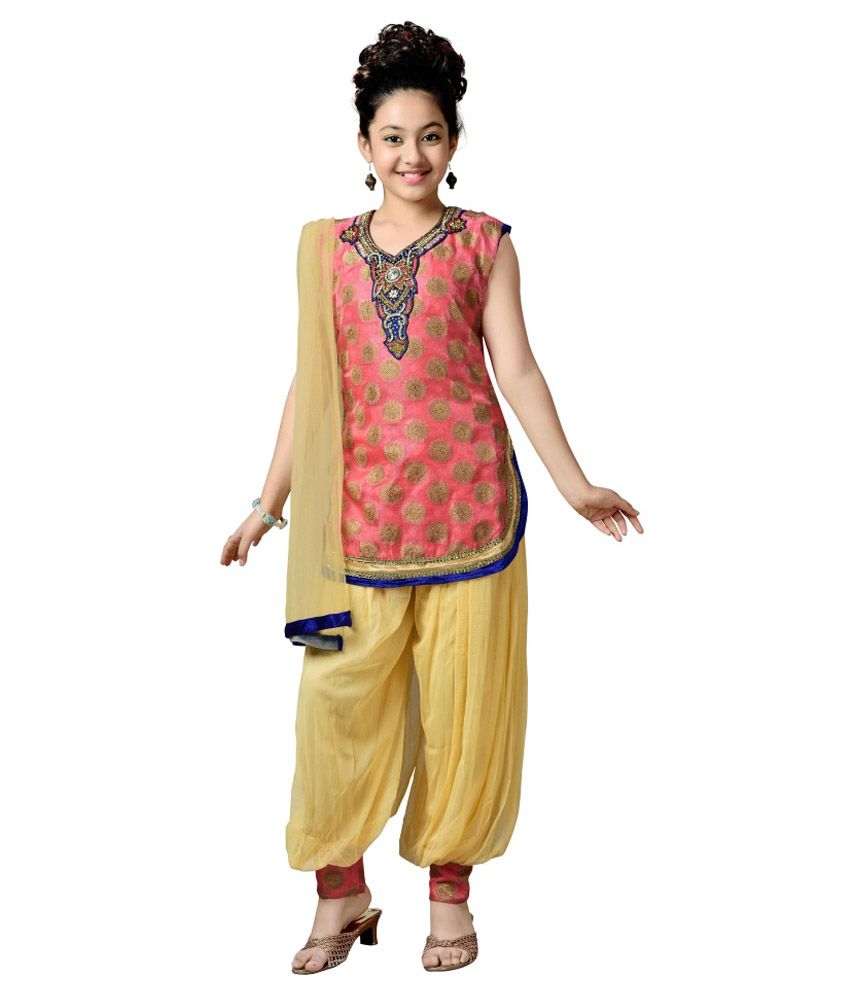 Aarika Girl's Party Wear Patiala Suit Set - Buy Aarika Girl's Party ...