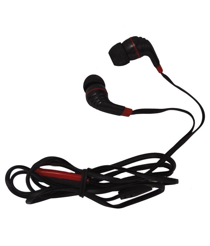 Avzax Flip Cover for Samsung Galaxy Trend Red with Earphones Flip